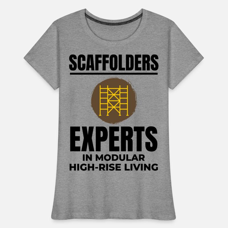 Plate-forme d’échafaudage d’échafaudage de constructeur d’échafaudages T-shirt bio Premium Femme