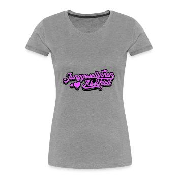 Jga Junggesellinnenabschied - Frauen Premium Bio T-Shirt - Grau meliert - Vorne - Mia (176cm)