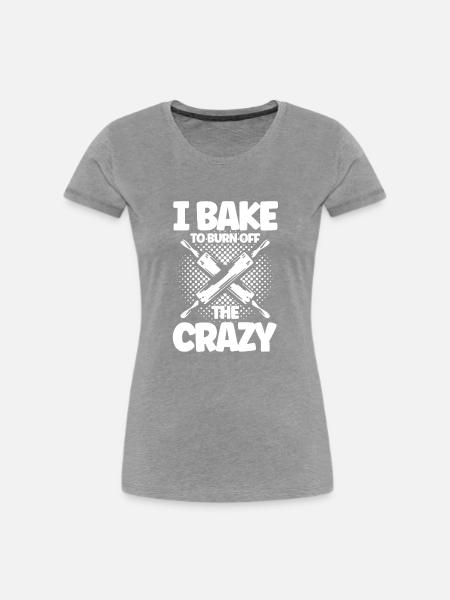 Bäckerei Backen Bäckerin Bäcker - Frauen Premium Bio T-Shirt - Grau meliert