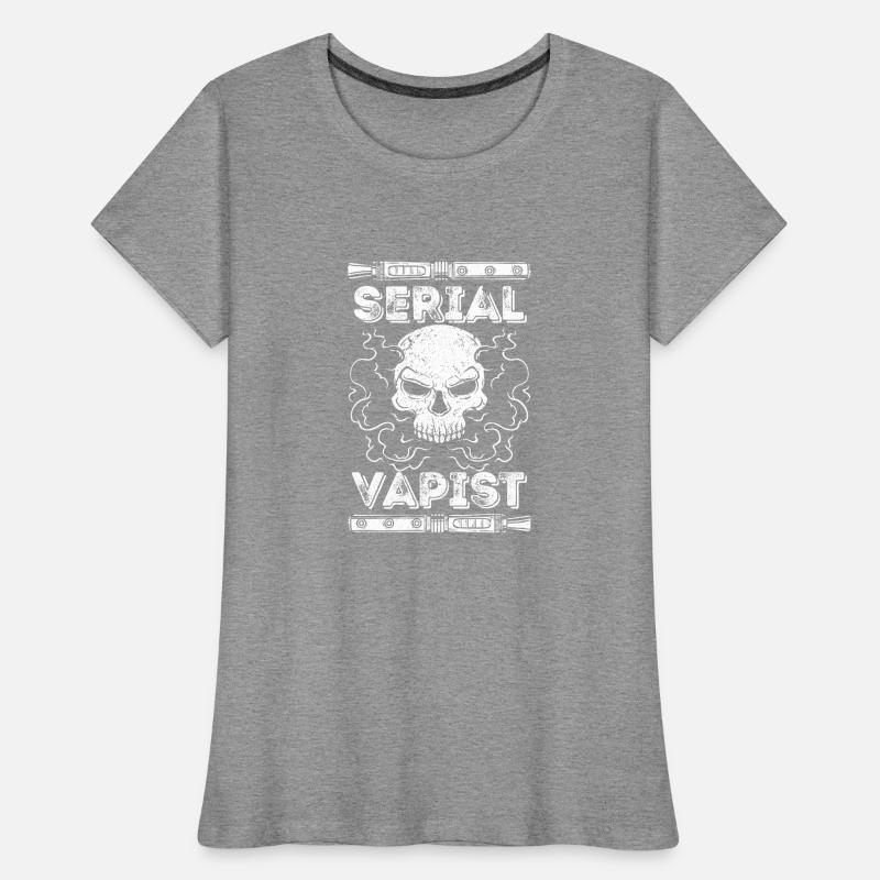 Vaping Serial Vapist E-zigarette Frauen Premium Bio T-Shirt