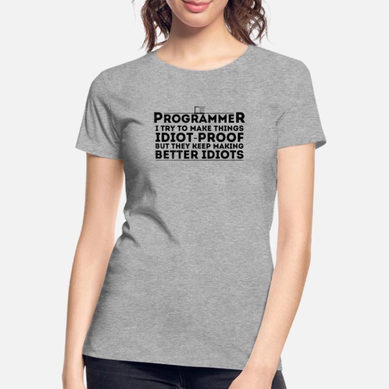 Drôle Programmeur Humour Codeur Informatique Programmation T-shirt bio Premium Femme