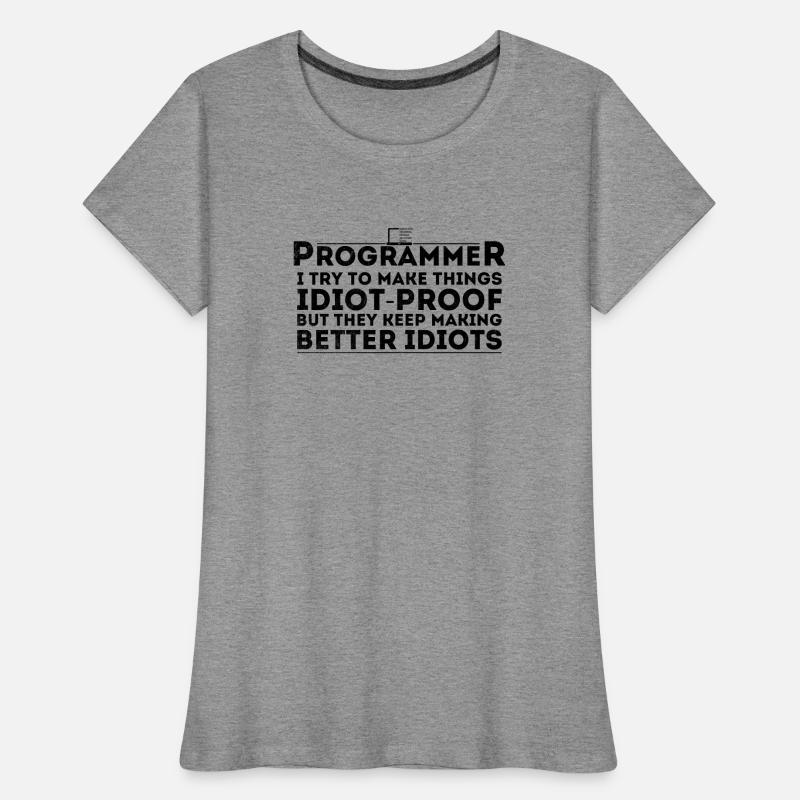 Drôle Programmeur Humour Codeur Informatique Programmation T-shirt bio Premium Femme