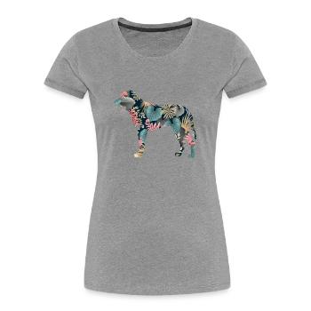 Kangal-schäferhund-hundehunderasse Mit - Frauen Premium Bio T-Shirt - Grau meliert - Vorne - Mia (176cm)