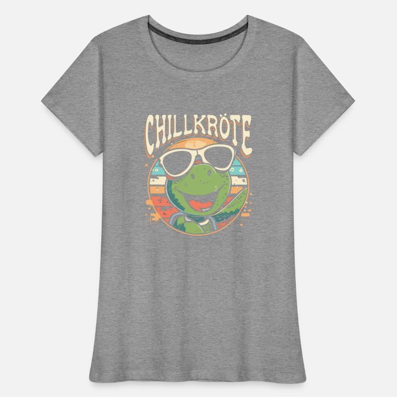 Relaxed Turtle Chill Toad Women's Premium Organic T-Shirt