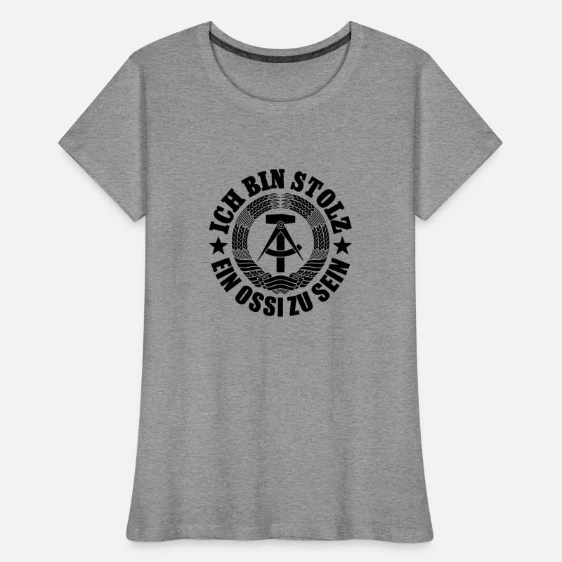 Ich bin stolz, ein Ossi zu sein, DDR, Geschenk Frauen Premium Bio T-Shirt