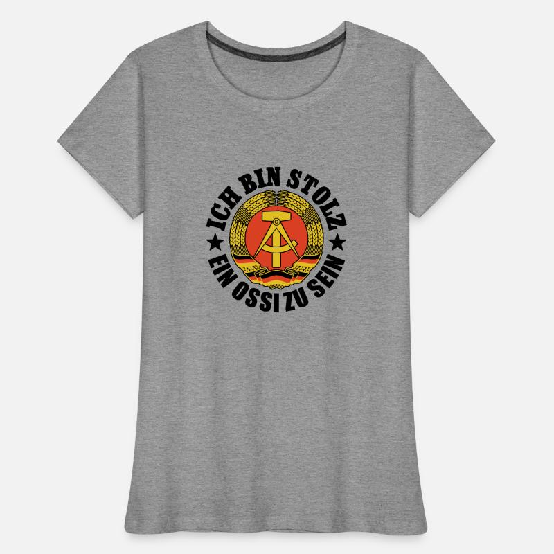 Ich bin stolz, ein Ossi zu sein, DDR, Geschenk Frauen Premium Bio T-Shirt