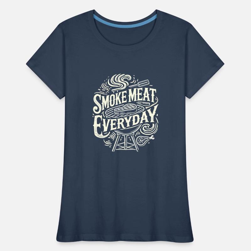 Täglich Fleisch räuchern Frauen Premium Bio T-Shirt
