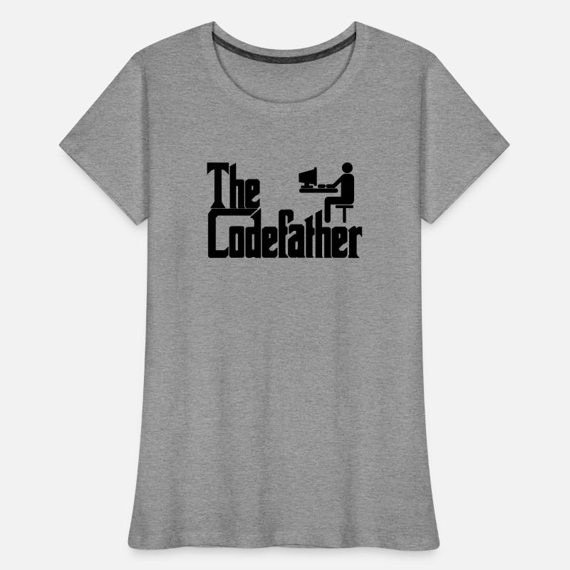The Codefather Programmierer PC Coding Geschenk Frauen Premium Bio T-Shirt