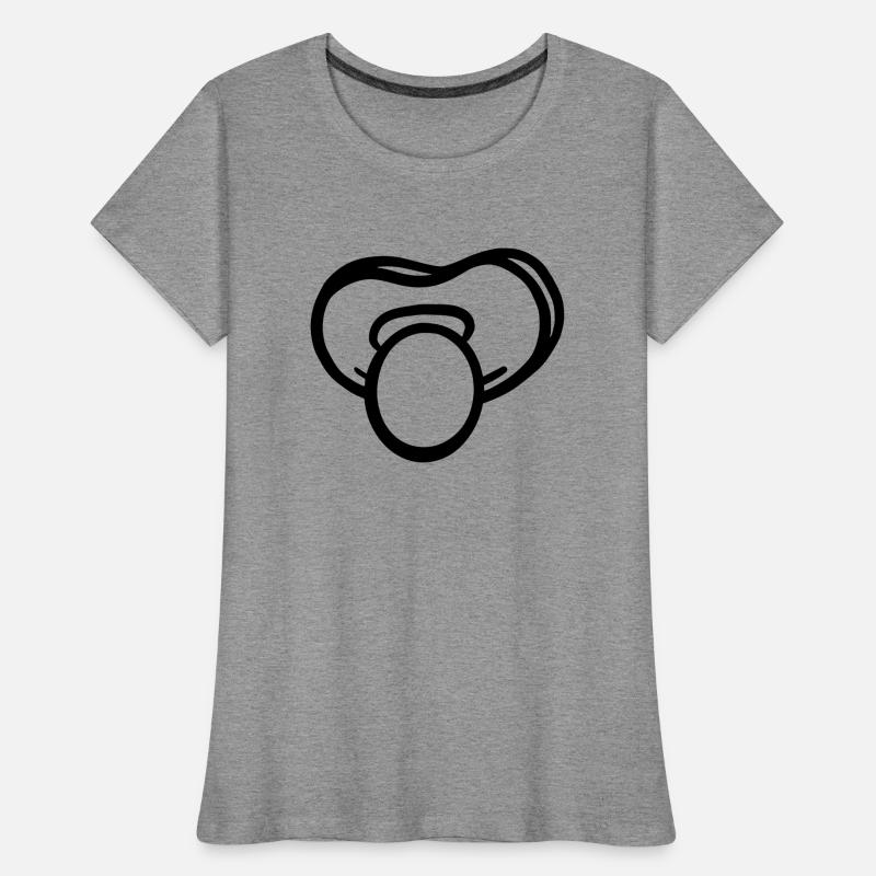 Schnuller Vector Frauen Premium Bio T-Shirt