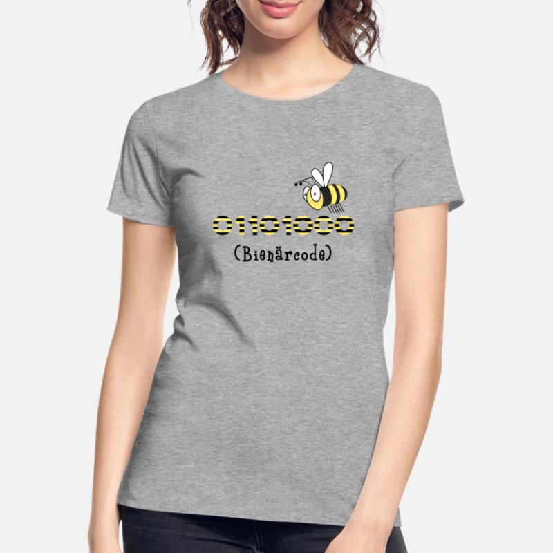 Binärcode Biene Code Informatik Geschenk Honig Frauen Premium Bio T-Shirt