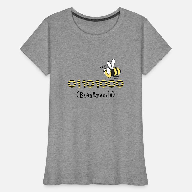 Binärcode Biene Code Informatik Geschenk Honig Frauen Premium Bio T-Shirt
