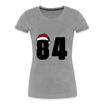 84 Number Christmas - Women's Premium Organic T-Shirt - heather grey - Front - Mia (176cm)