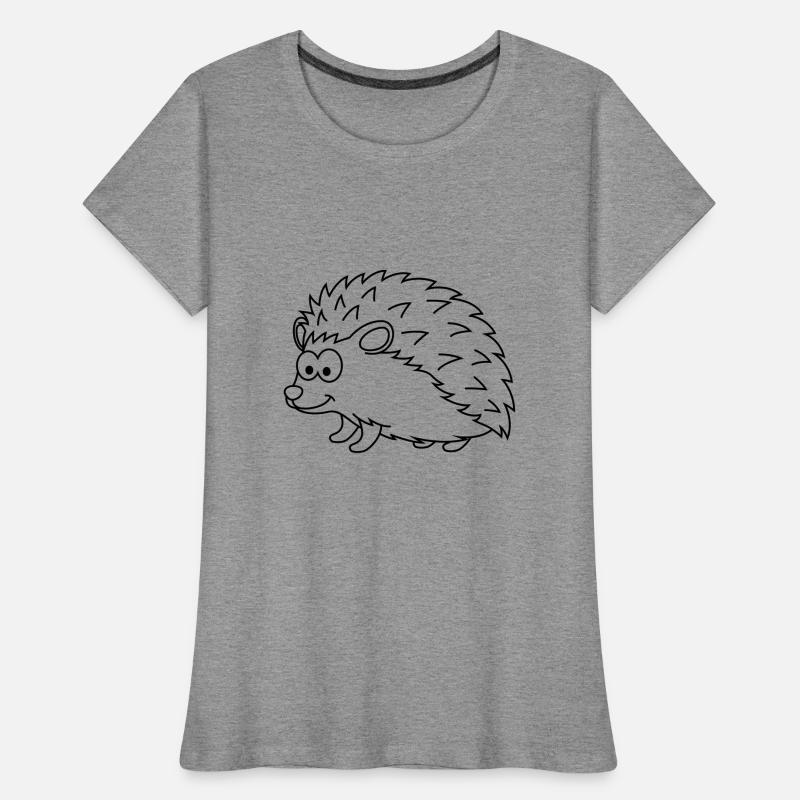 Igel Comic Tier Frauen Premium Bio T-Shirt
