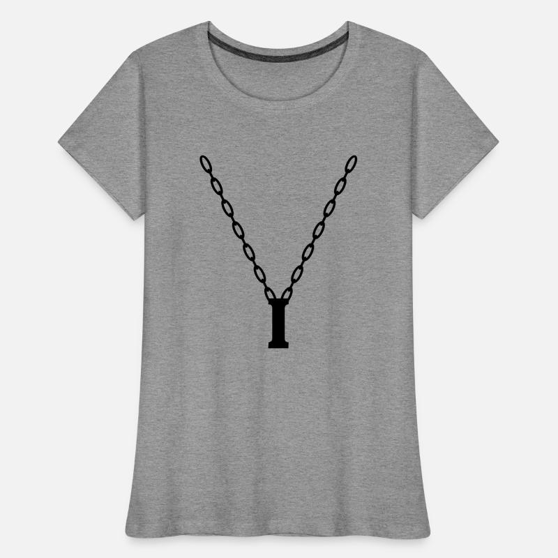 Buchstabenkette Initial I Frauen Premium Bio T-Shirt