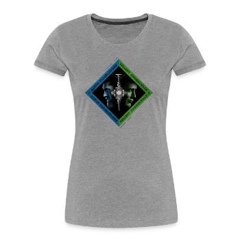 Phantastische Tierwesen 3 Dumbledore Grindelwald - Frauen Premium Bio T-Shirt - Grau meliert - Vorne - Mia (176cm)