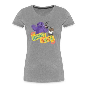 IF: Anything's Possible - Frauen Premium Bio T-Shirt - Grau meliert - Vorne - Mia (176cm)