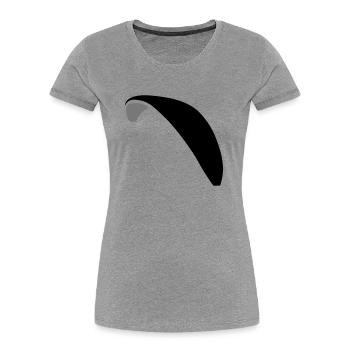 Canopy - Women's Premium Organic T-Shirt - heather grey - Front - Mia (176cm)