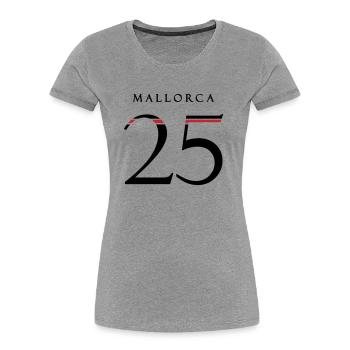 Mallorca 25 Jersey 2025 - Women's Premium Organic T-Shirt - heather grey - Front - Mia (176cm)