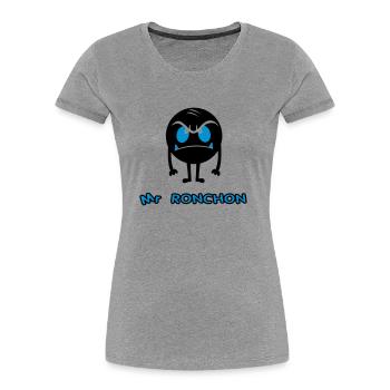 mr_ronchon - Women's Premium Organic T-Shirt - heather grey - Front - Mia (176cm)