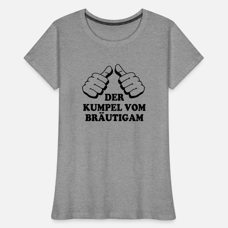 Compagnon par le marié T-shirt bio Premium Femme