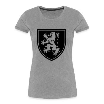 Lion chablais - Women's Premium Organic T-Shirt - heather grey - Front - Mia (176cm)
