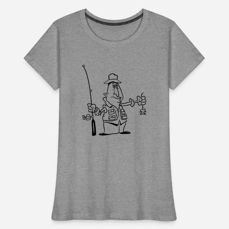 pas drôle de pêche T-shirt bio Premium Femme