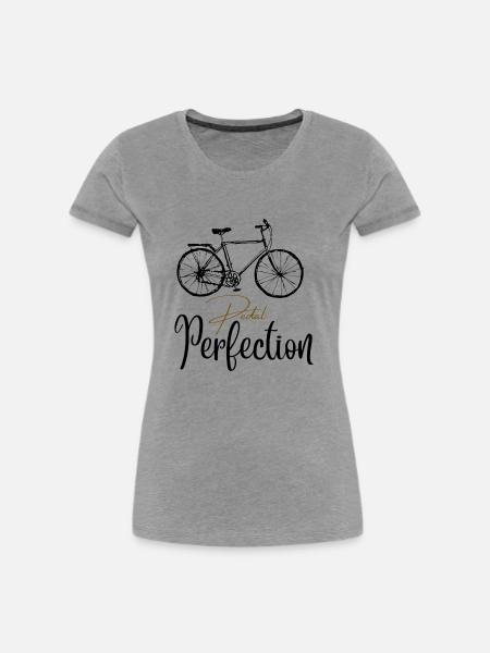 Pedal Perfection - Frauen Premium Bio T-Shirt - Grau meliert