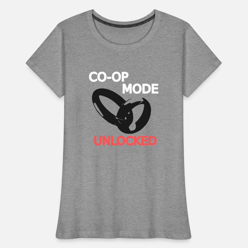 Ehe Hochzeit Ehefrau Ehemann Multiplayer Koop 2 Frauen Premium Bio T-Shirt