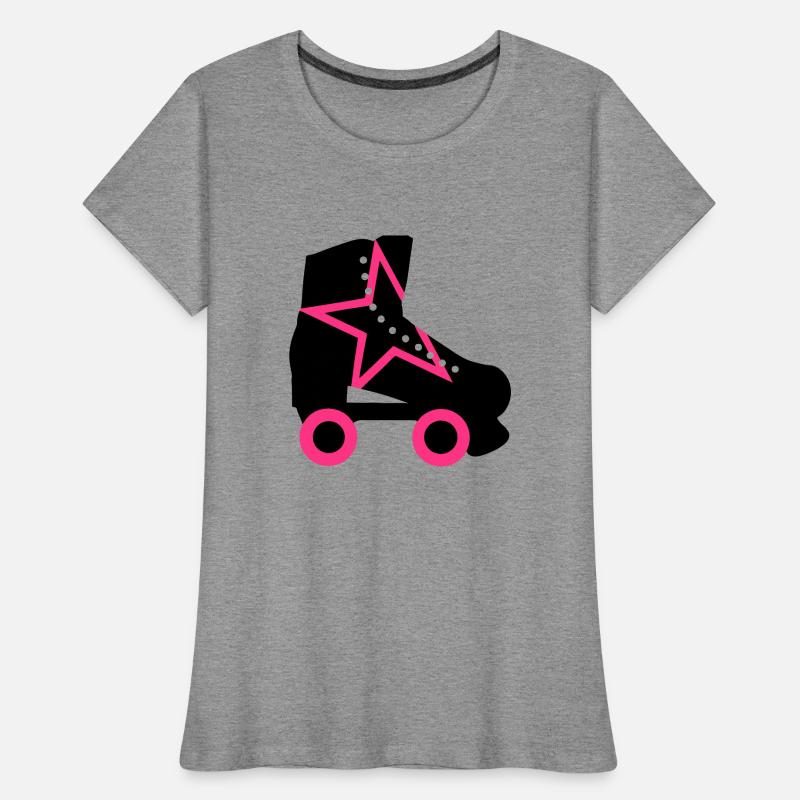 rollerskate T-shirt bio Premium Femme