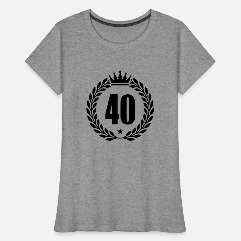 40 kranz krone Frauen Premium Bio T-Shirt