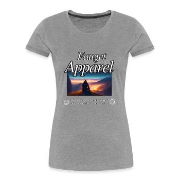 The happiness of your life depends upon - Women's Premium Organic T-Shirt - heather grey - Front - Mia (176cm)