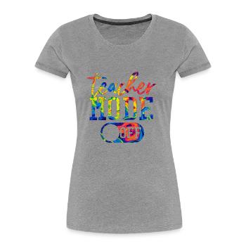 Lehramt Grundschule Lehramt Lehramt - Frauen Premium Bio T-Shirt - Grau meliert - Vorne - Mia (176cm)