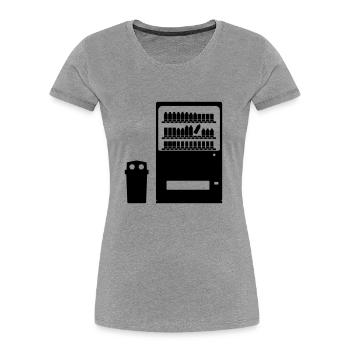 tokyo getränkeautomat - Frauen Premium Bio T-Shirt - Grau meliert - Vorne - Mia (176cm)