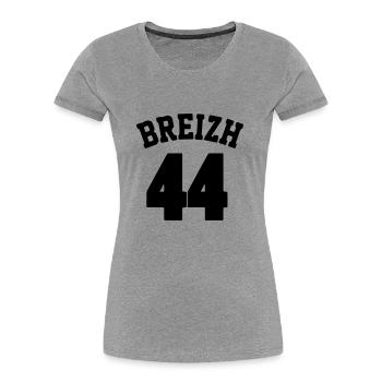 Breizh 44 - Women's Premium Organic T-Shirt - heather grey - Front - Mia (176cm)