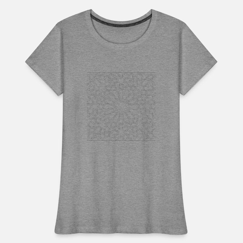 pattern maroc black and white Women's Premium Organic T-Shirt