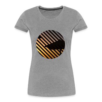 T-shirt Holiday Beach Holiday Summer Sun Cadeau - T-shirt bio Premium Femme - gris chiné - Devant - Mia (176cm)