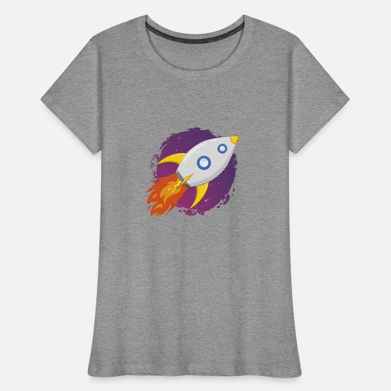 Fusée spatiale T-shirt bio Premium Femme
