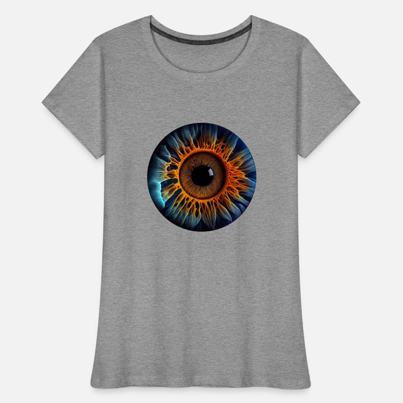 Eine Iris als biometrisches Identifikationssystem Frauen Premium Bio T-Shirt