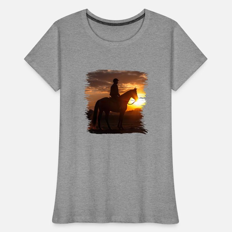 Reiten ist eine alte Tradition Frauen Premium Bio T-Shirt