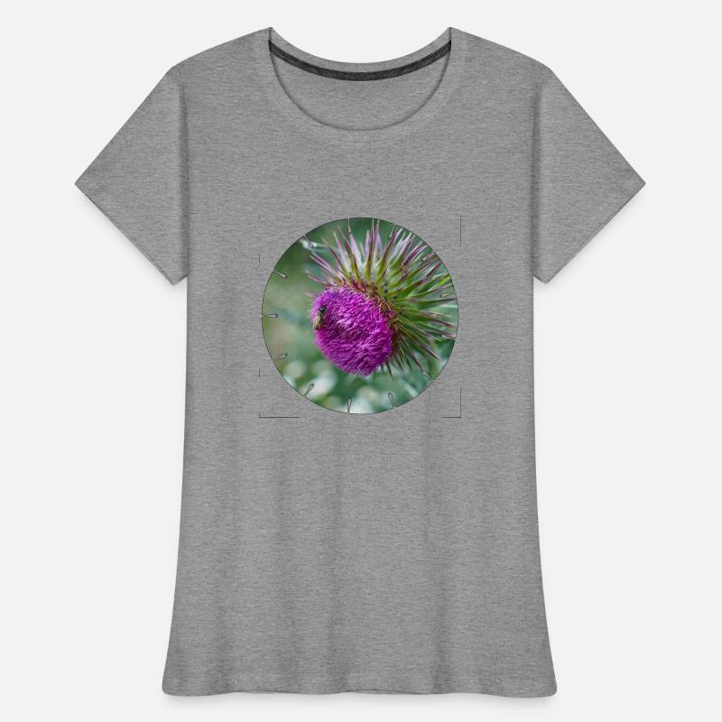 Die Distelblüte wird oft als Unkraut verschrien Frauen Premium Bio T-Shirt