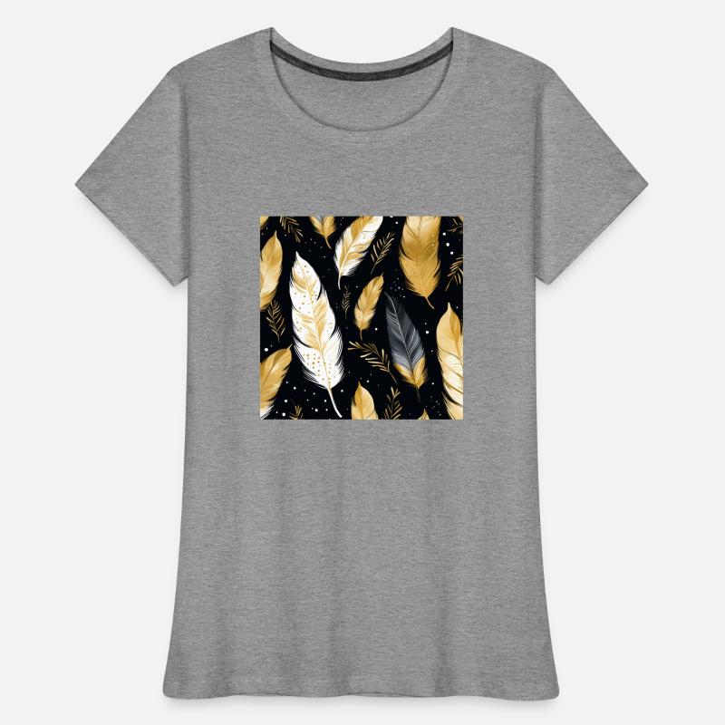 Boho Feathers Women's Premium Organic T-Shirt