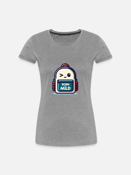 Das Abenteuer Erwartet Sie, Sanft - Frauen Premium Bio T-Shirt - Grau meliert
