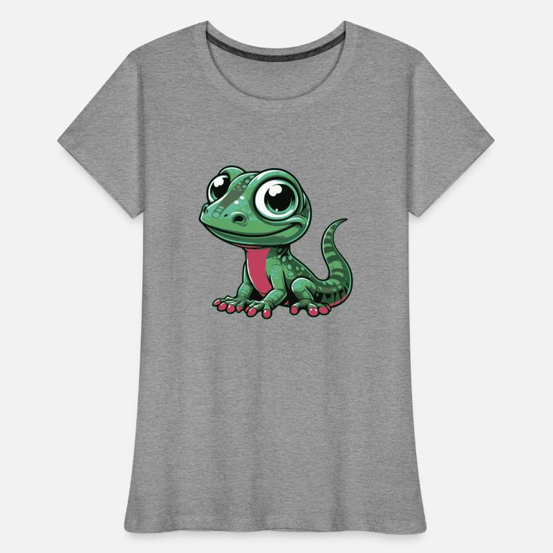 Eidechse Frauen Premium Bio T-Shirt