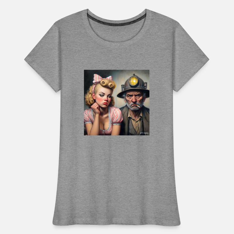 Das Mädchen und der Bergmann Frauen Premium Bio T-Shirt