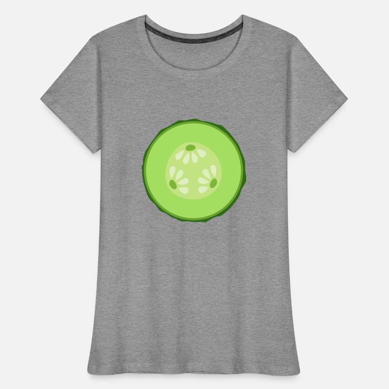 Tranche de concombre T-shirt bio Premium Femme
