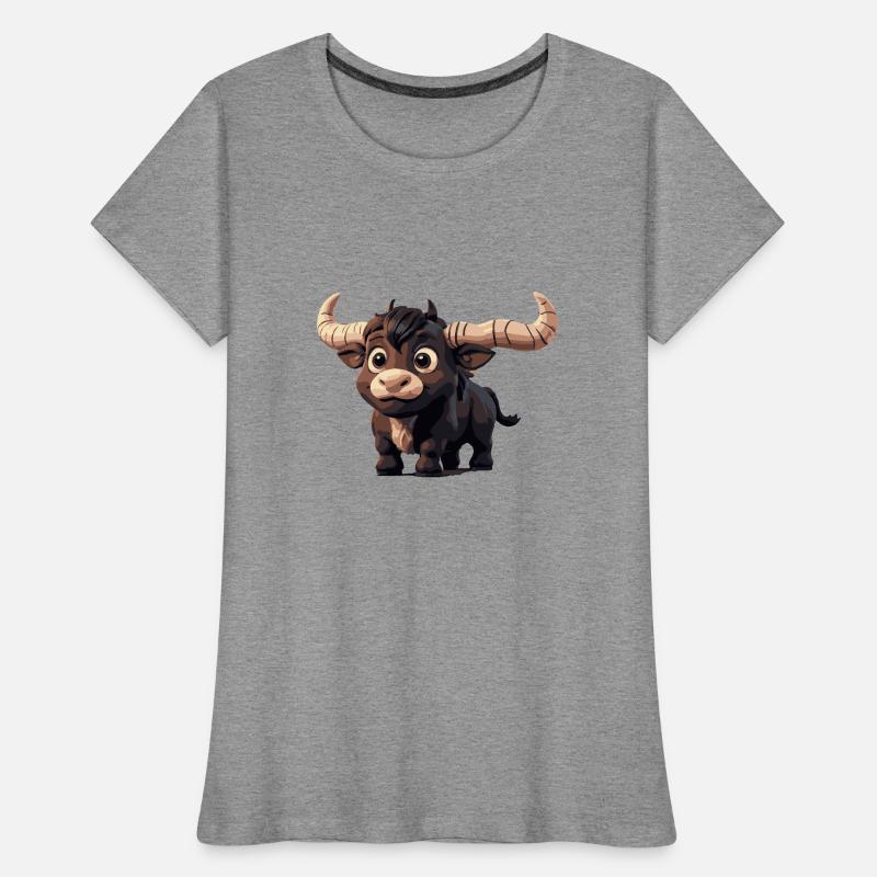 Stier Comic Frauen Premium Bio T-Shirt