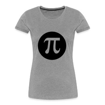Universelles Zeichen / Mathe - Frauen Premium Bio T-Shirt - Grau meliert - Vorne - Mia (176cm)