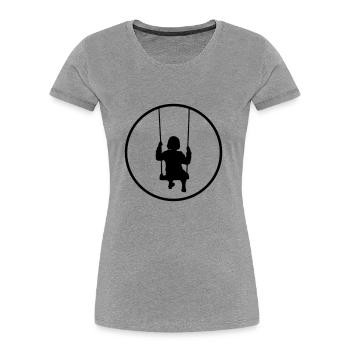SchaukEmma - Women's Premium Organic T-Shirt - heather grey - Front - Mia (176cm)