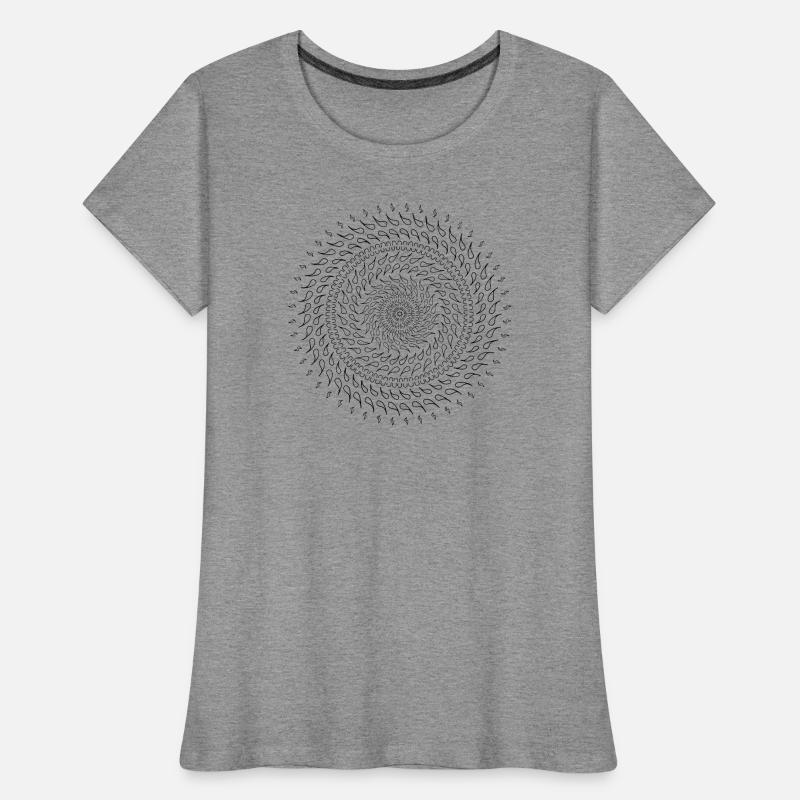 Inner Fire - Mandala made with Love Women's Premium Organic T-Shirt
