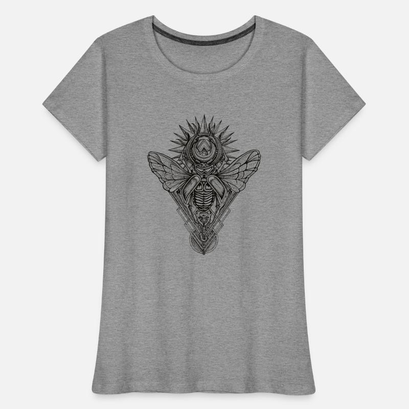 Stag Beetle - Einfarbig Frauen Premium Bio T-Shirt